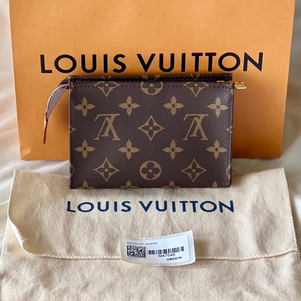 NWT Louis Vuitton Toiletry Pouch 15 (Monogram Brand New)